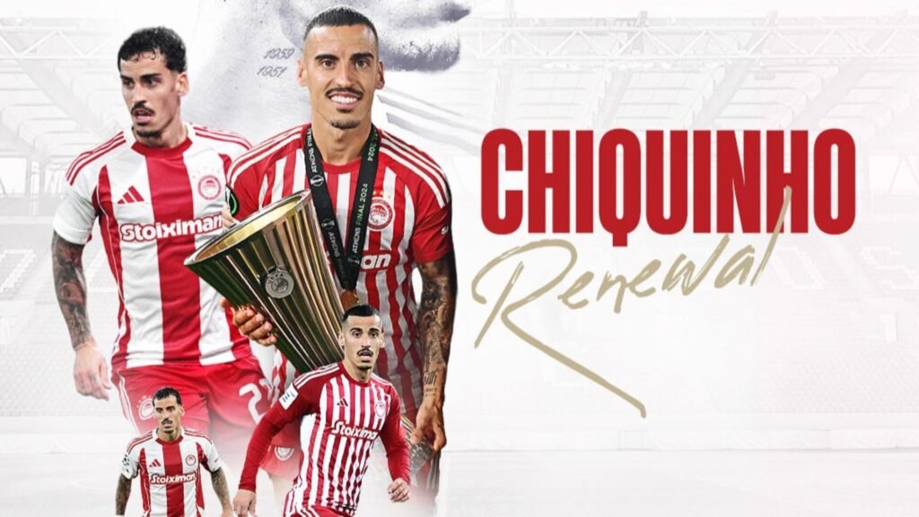Chiquinho renova contrato com o Olympiacos