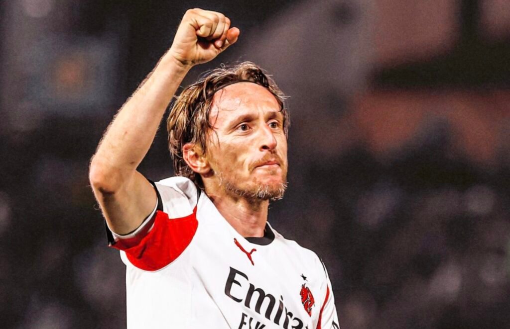 Luka Modric brilha na vitória do AC Milan contra o Pisa