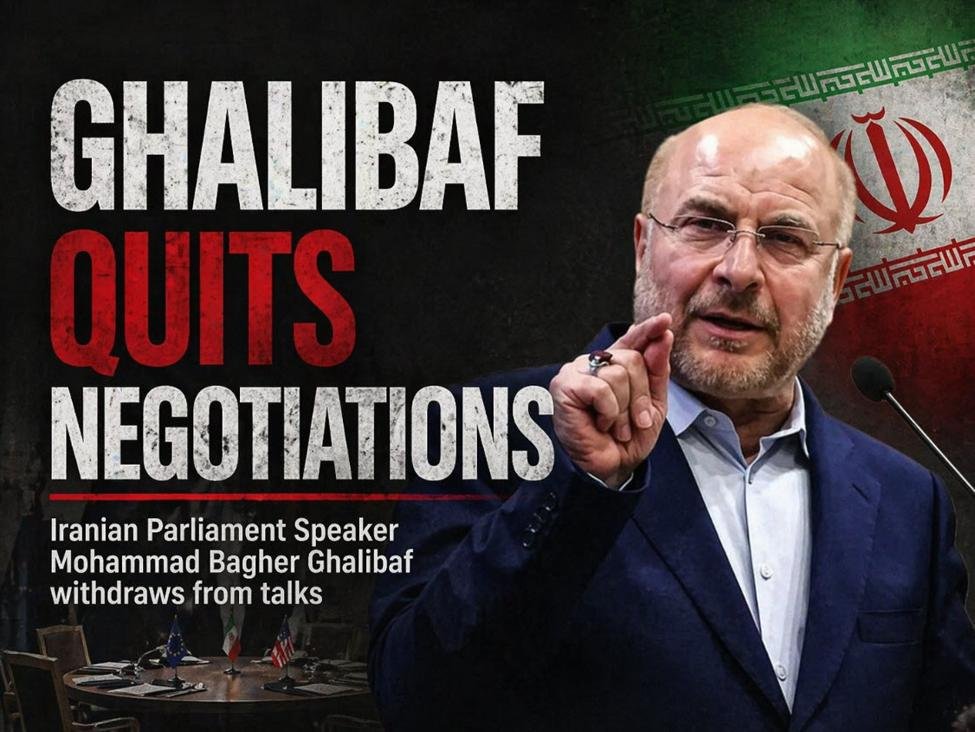 O presidente do parlamento iraniano, Ghalibaf, renuncia às negociações
