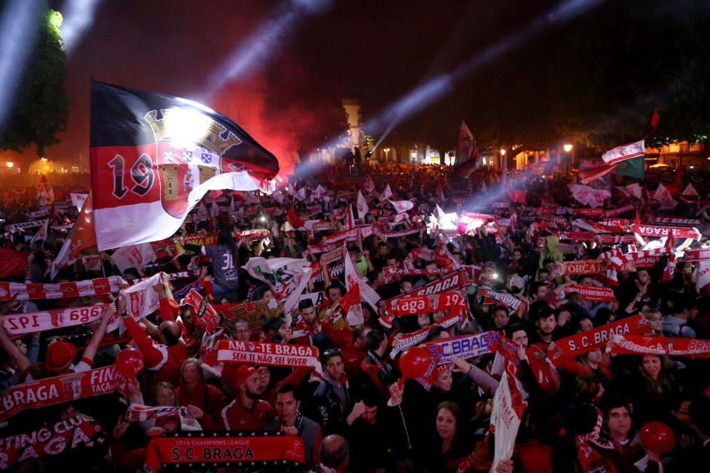Braga instala ecrã gigante para transmissão de Freiburg x SC Braga